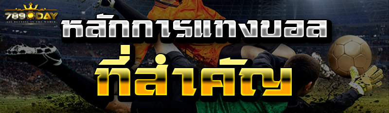 หลักการแทงบอลที่สำคัญ 